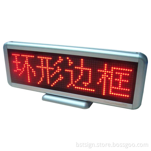 Red Color Desk LED Moving Sign 16X64